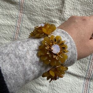 J. Crew Yellow Floral Bracelet